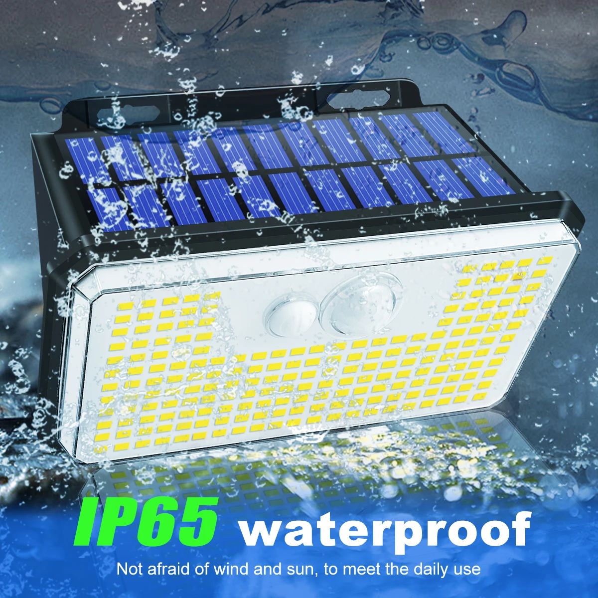 2 แพ็ค 197led Solar Motion Sensor ไฟกลางแจ้ง 3 โหมด IP65 กันน้ําไร้สายพลังงานแสงอาทิตย์สําหรับขั้นตอน Yard Garden รั้วผนัง