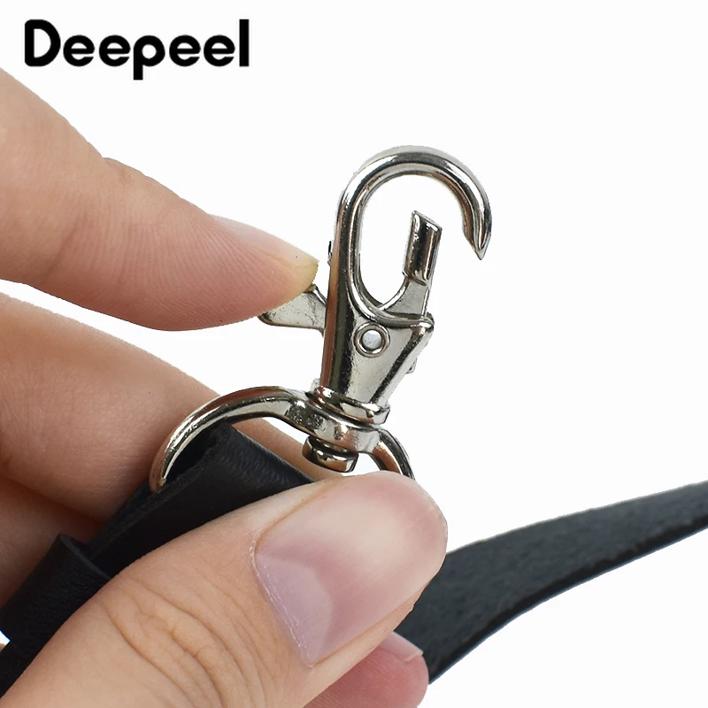 Deepeel 성인 남성 멜빵 고스 인조 가죽 3 클립 후크 남성 청바지에 대한 스트랩 교정기 조정 펑크 파티 하네스 벨트 Jockstrap