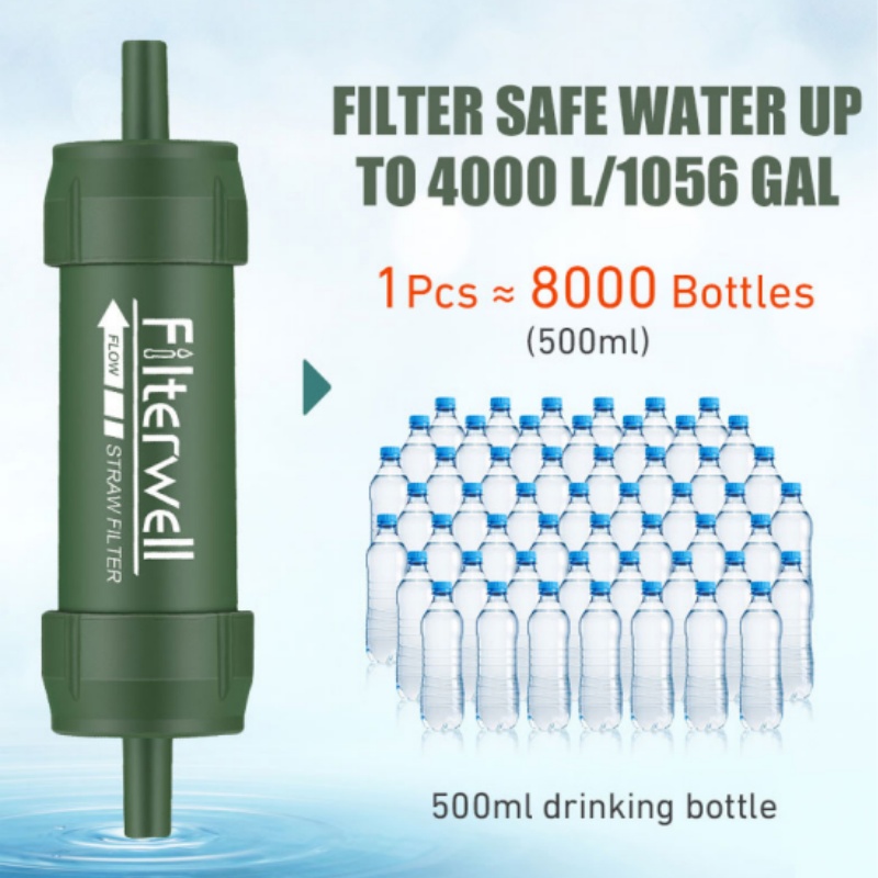 Outdoor Mini Wasserfilter Stroh Camping Reinigung tragbare Wander wasser reiniger für Überleben oder Not versorgung