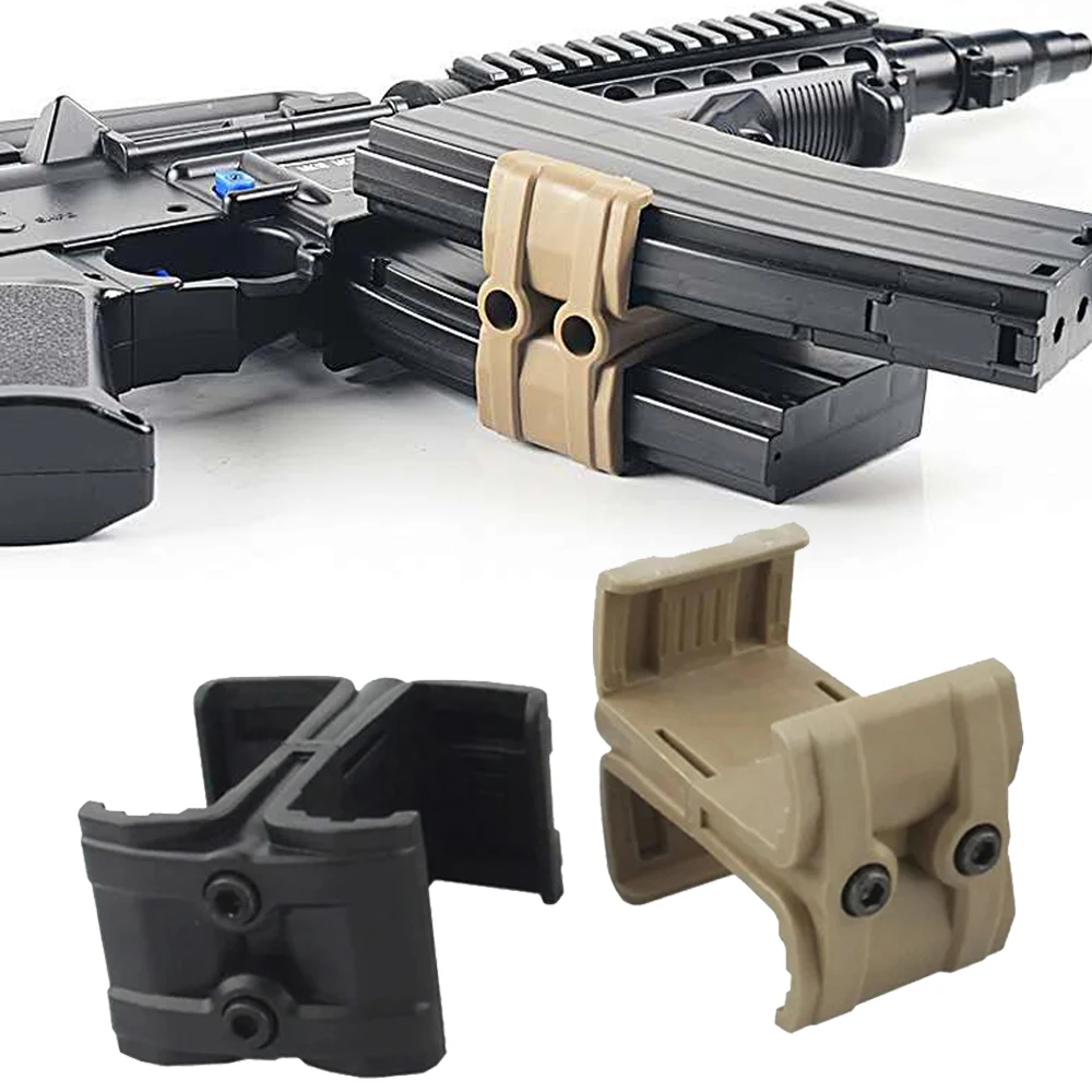 Tactische Universele Rifle Gun Mag Parallelle Connector voor M4 AR-15 Dubbele Tijdschrift Koppeling Connector Clip Jacht Accessoires