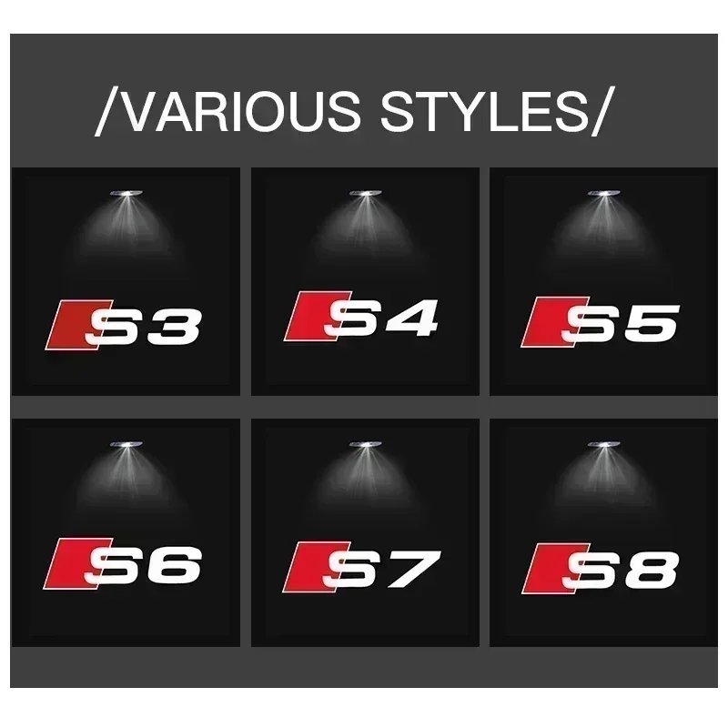 Lampa projektora AUDI Welcome Light Led HD do Audi A3 A4 B8 8P 8V A6 C7 A5 Q5 B7 B6 SLINE QUTTRO RS Q3 Q7 S3 S4 S5 S6 S8