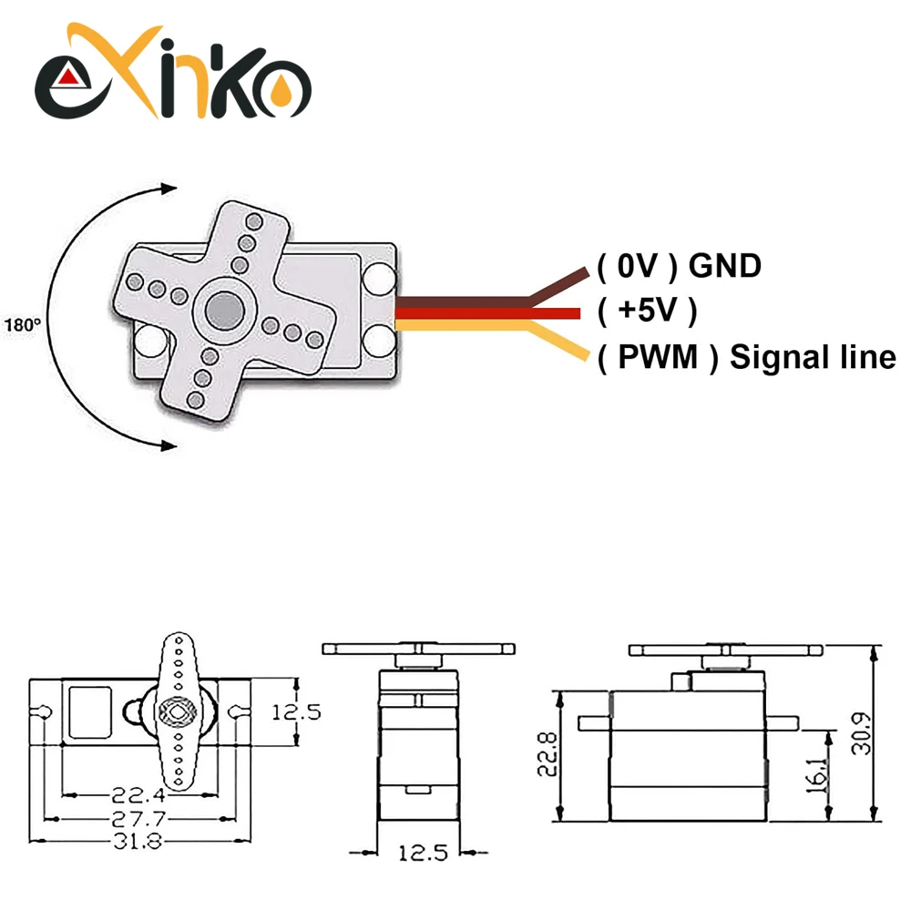 1-10 Uds MG90S Servo All Metal Gear 9g SG90 versión mejorada para helicóptero avión barco coche Trex 450 RC Robot 180/360 grados