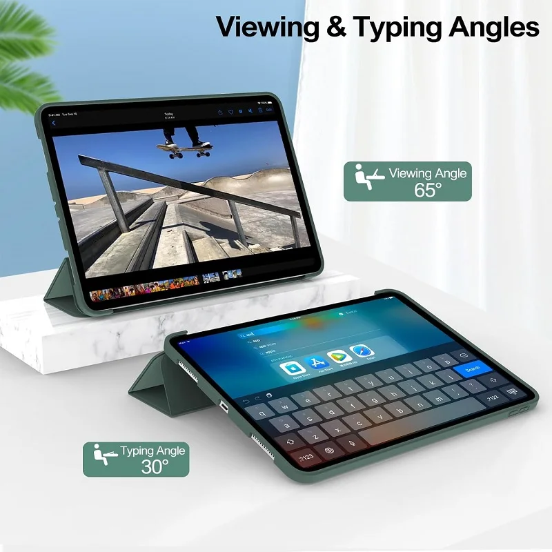 Funda inteligente para iPad 7, 8, 9, a generación 10,2 iPad Air 11 11th 11 pro 11 12,9 13 M4 M5 2 3 4 9,7 Funda iPad Air 5 4 10th 10,9 Funda