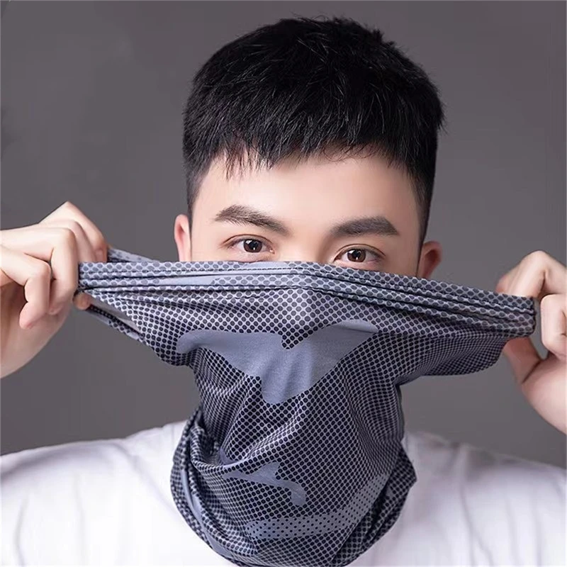 UV-Schutz Eisseide Gesichtsbedeckung Halsrohr Outdoor Sport Bandana Schal Atmungsaktiv Wanderschal Halsmanschette Bandana