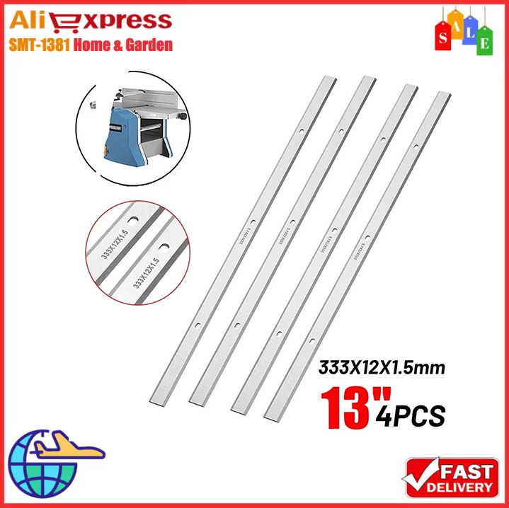 4PCS 13" 1/2'' HSS Planer Blades Repalces For DH330 DH316 Double Edge Set Ferramentas Woodworking Tools Marcenaria Plane