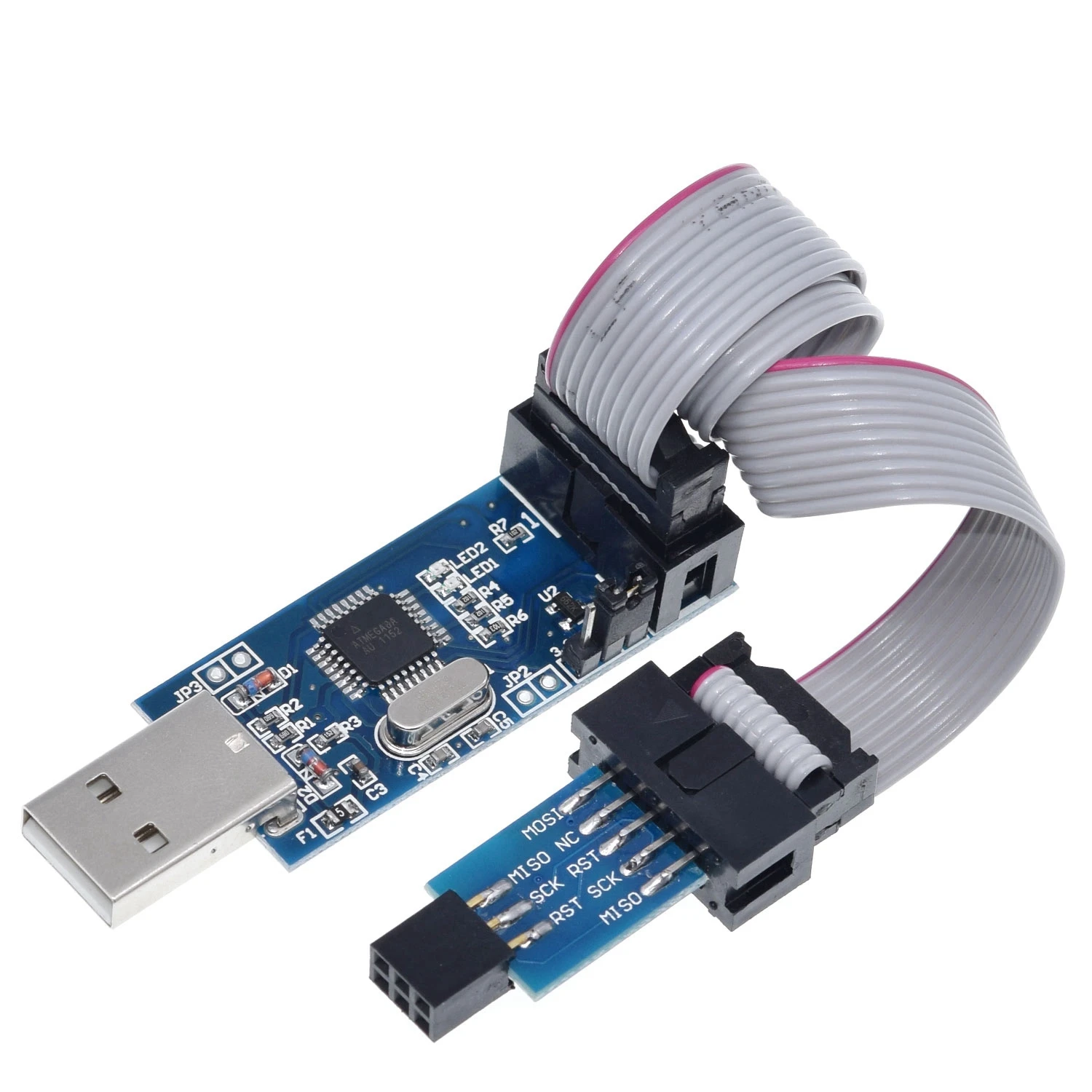 TZT 1 Uds USBASP USBISP AVR programador USB ISP USB ASP ATMEGA8 ATMEGA128 soporte Win7 64