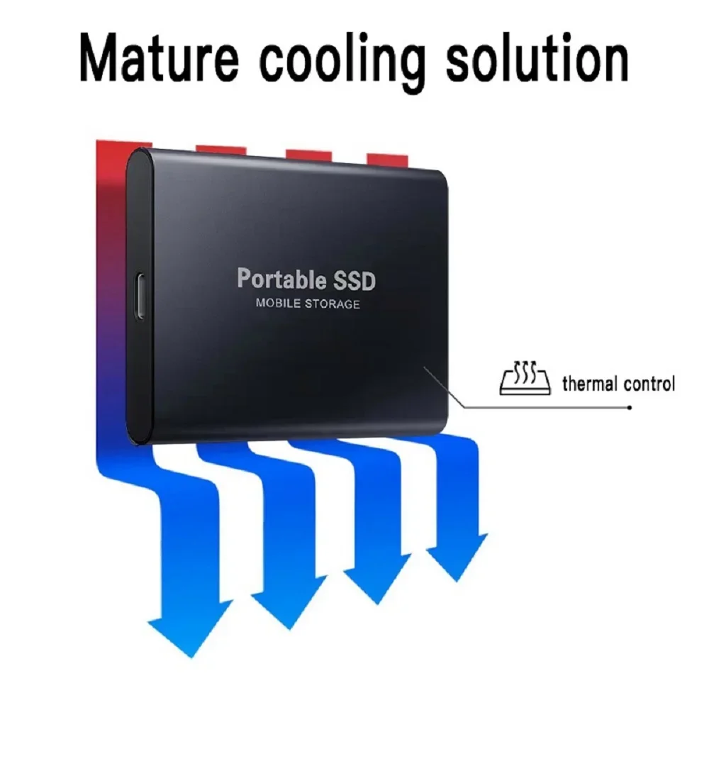 High-speed External Solid State Drive 1TB Portable External Hard Drive ssd 2TB External hard disk ssd hard drive For Laptop Mac