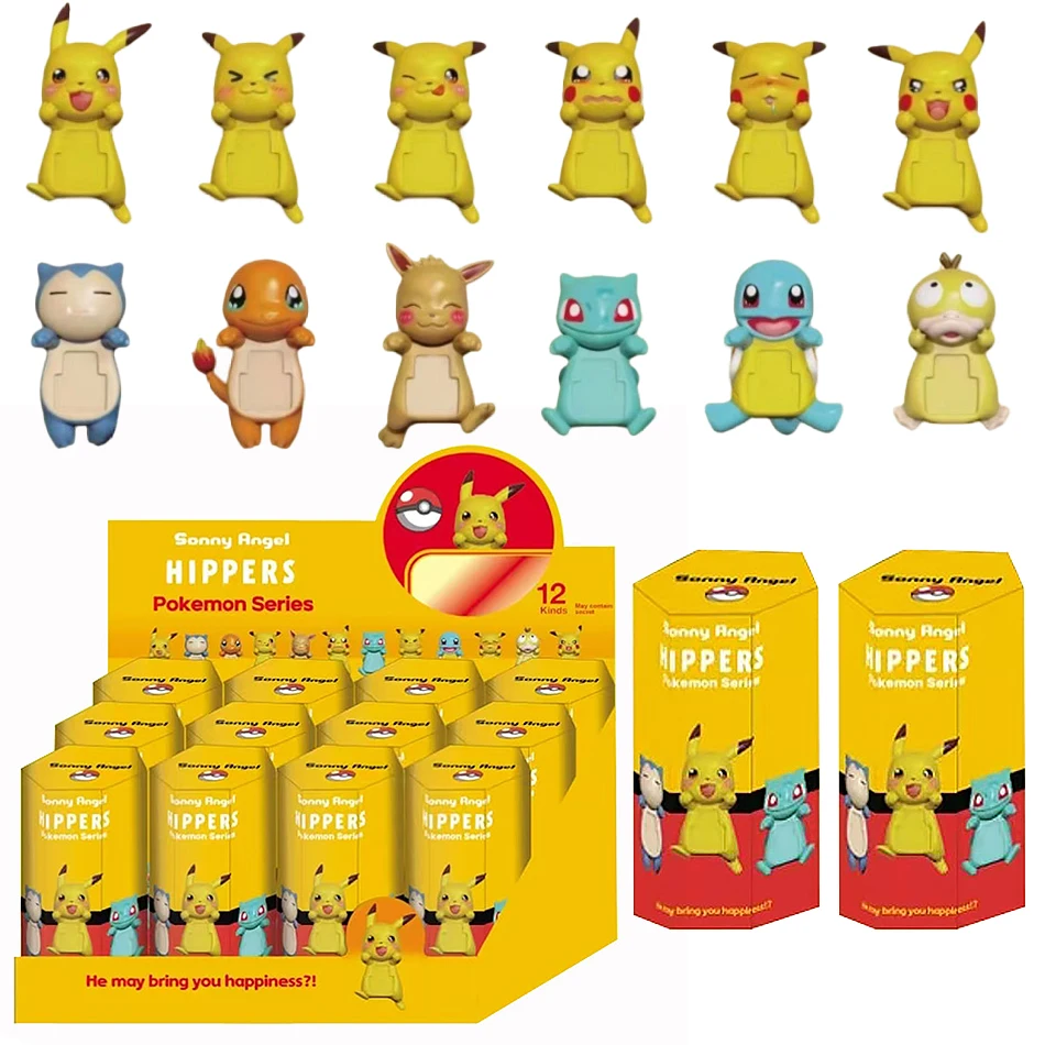 Sonny Angel ชุดของขวัญวันเกิด Pokemon Pikachu Handmade ตุ๊กตาแฟชั่น Handmade ตกแต่งโต๊ะวันเกิดของเล่นคริสต์มาสของขวัญ