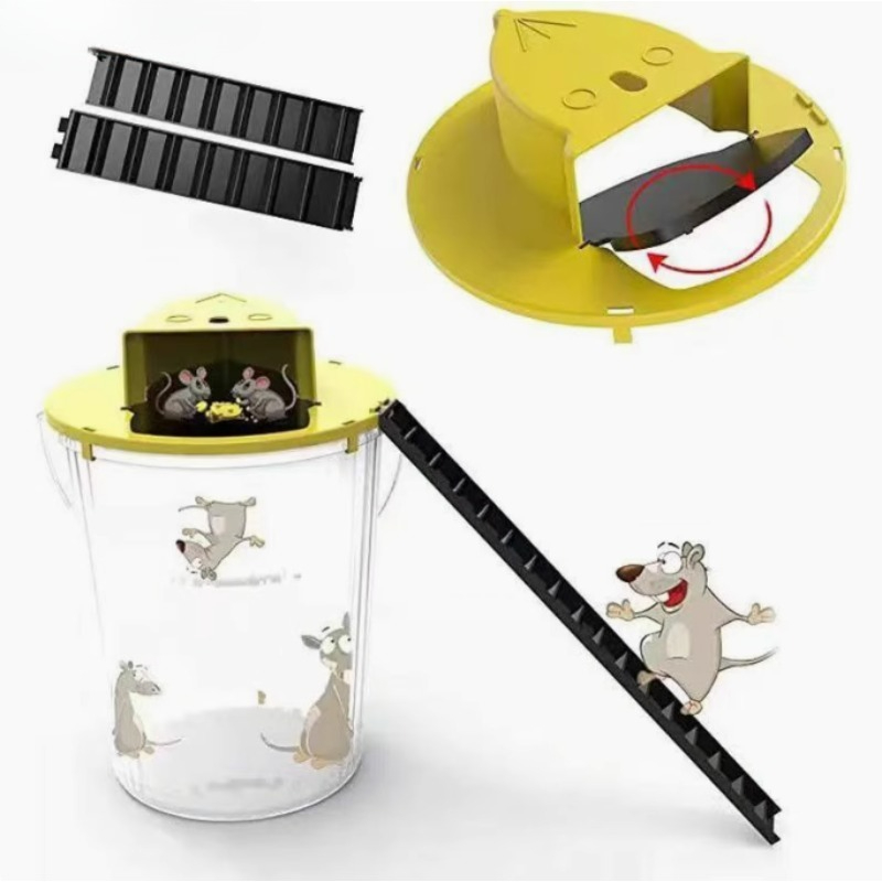 Бытовая полностью автоматическая непрерывная ловушка для мыши, супер внутренняя ловушка с откидной крышкой нового типа (отведро необходимо przygotть самостоятельно)