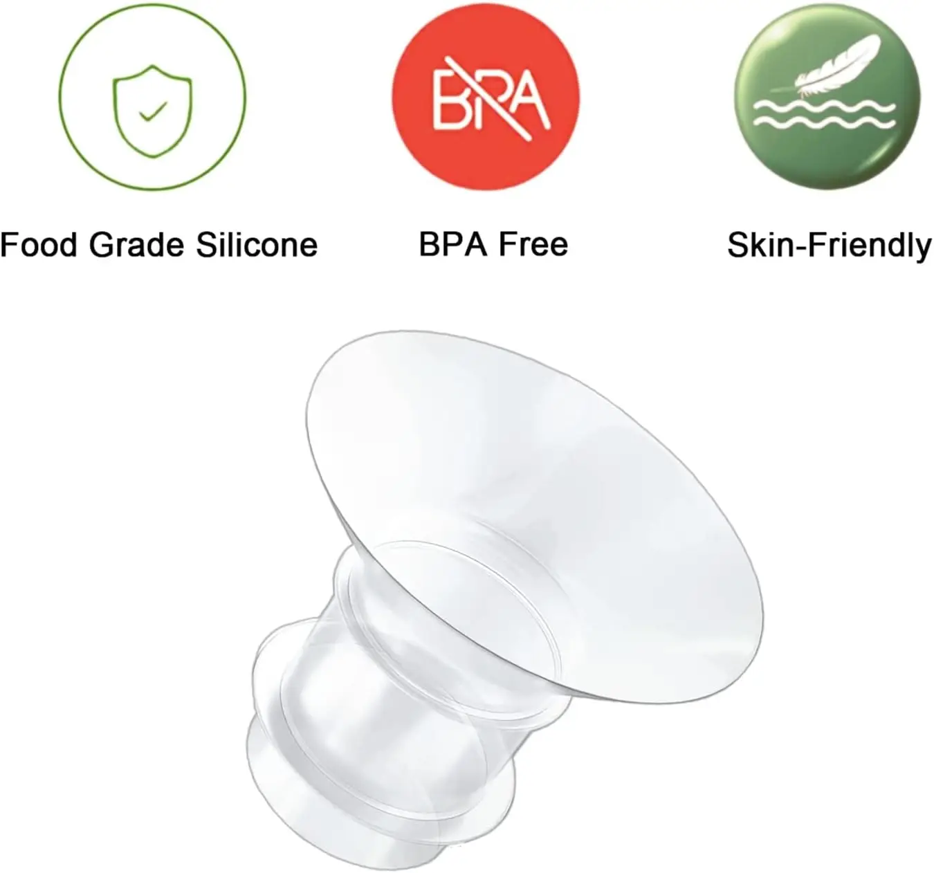 Flange Inserts 13/15/17/19/21mm 10PC,Compatible with Medela/Momcozy/Spectra/YOUHA/XIMYRA S9/S12 24mm Shields/Flanges
