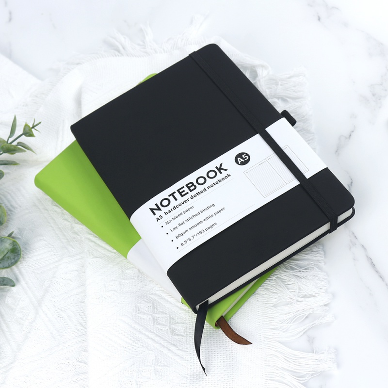 Personnalisé Cahier à dos rigide personnalisé, livre de journal en PU, impression avec manche