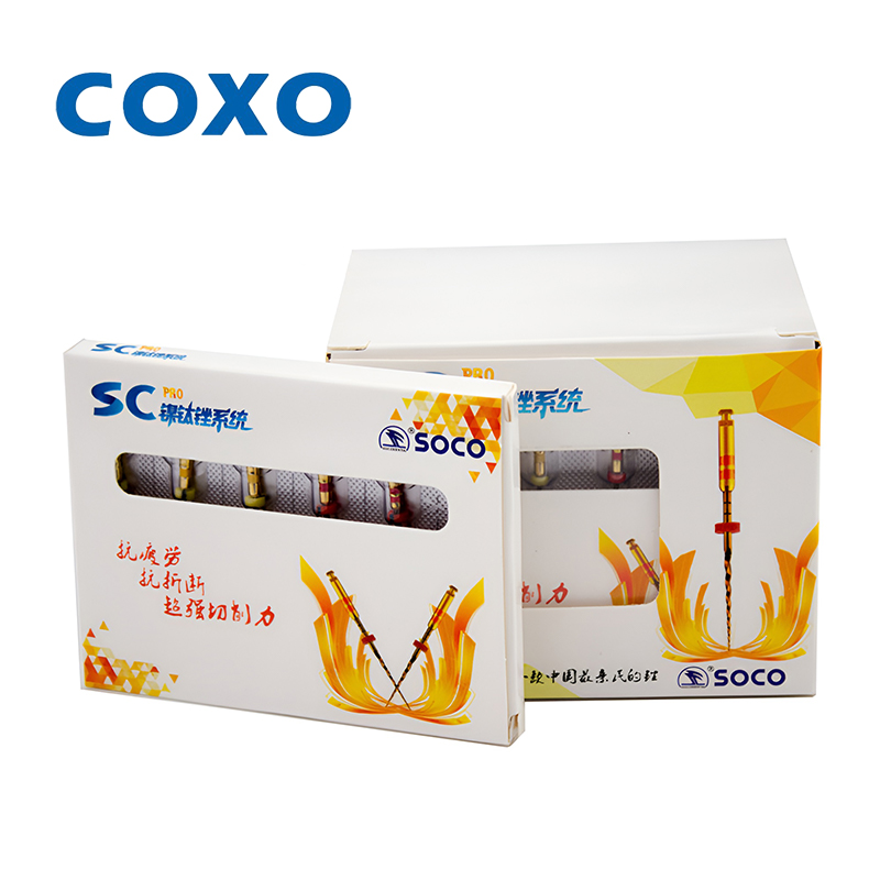 COXO SOCO SC PRO Archivos de conducto radicular dental activados térmicamente giratorios de níquel-titanio Archivos de pulpa dental activados térmicamente de níquel-titanio