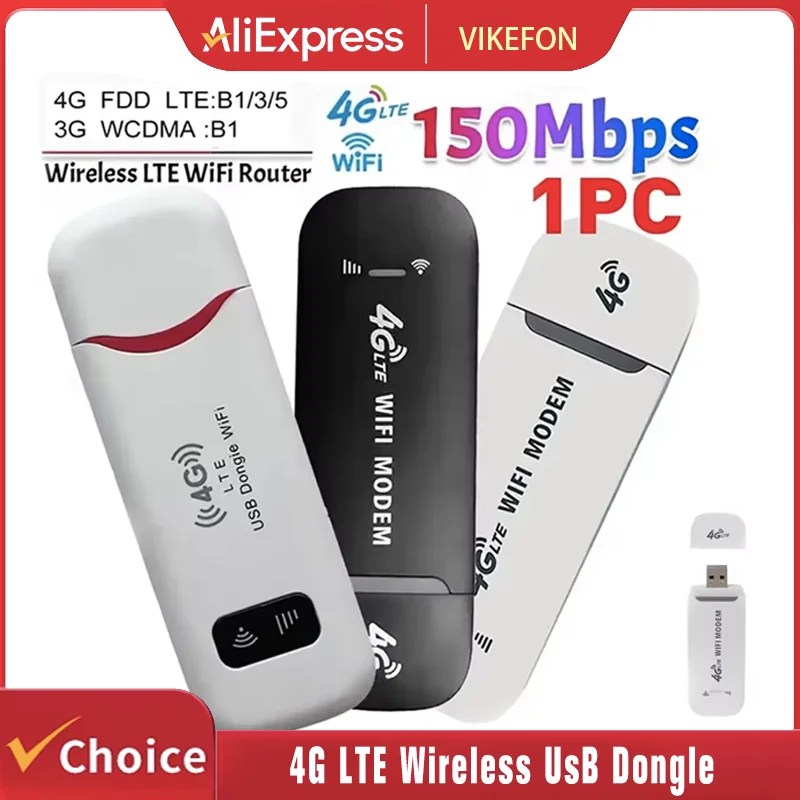 4G LTE Draadloze USB Dongle Mobiele Breedband 150 Mbps Modem Stick 4G Sim-kaart Draadloze Router Thuiskantoor Draadloze WiFi Adapter