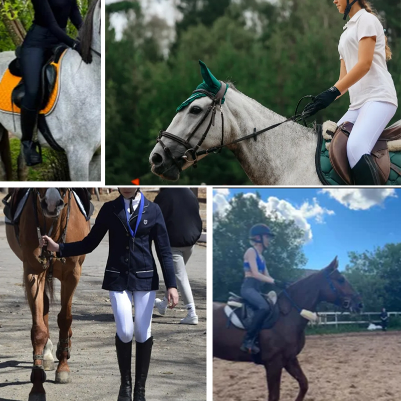 MXLLINA 단추 지퍼 승마 바지, 여성용 승마 레깅스, 브리치 대회, 풀 실리콘 스포츠 타이츠 장비