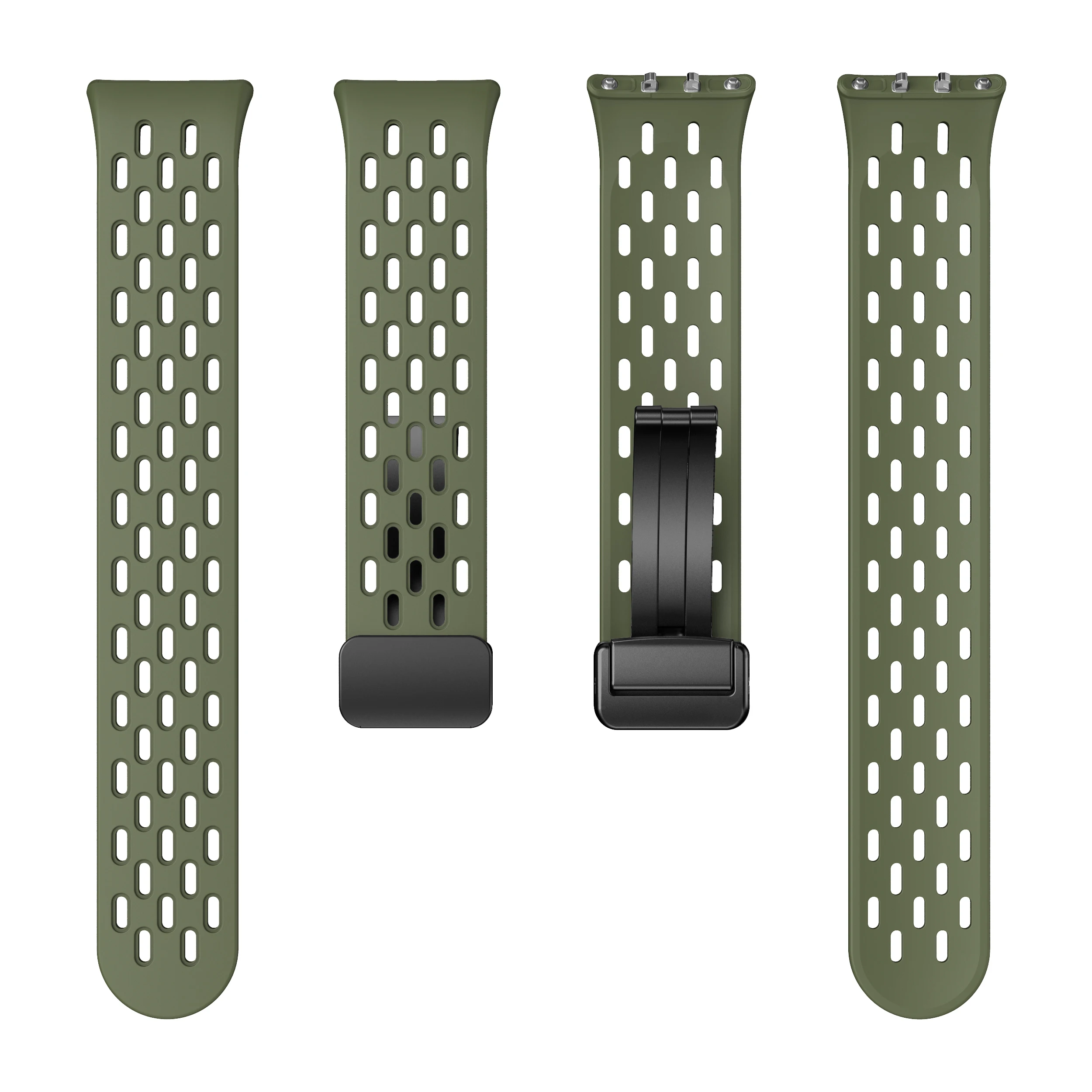 磁気 D バックルスポーツシリコンバンドサムスンギャラクシーフィット 3 Fit3 SM-R390 交換ストラップリストバンドブレスレットアクセサリー