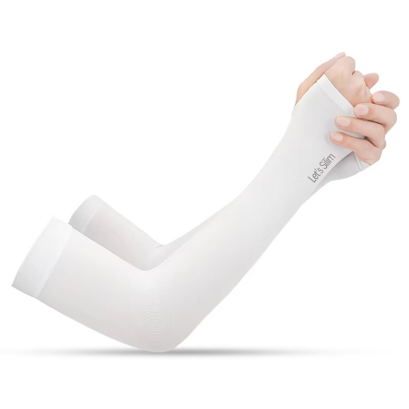 Anti-UV Arm Covers for Men Women Cycling Fingerless Gloves Summer Sport Ice Silk Cool Scarf Silk Elastic Arm Covers Driving