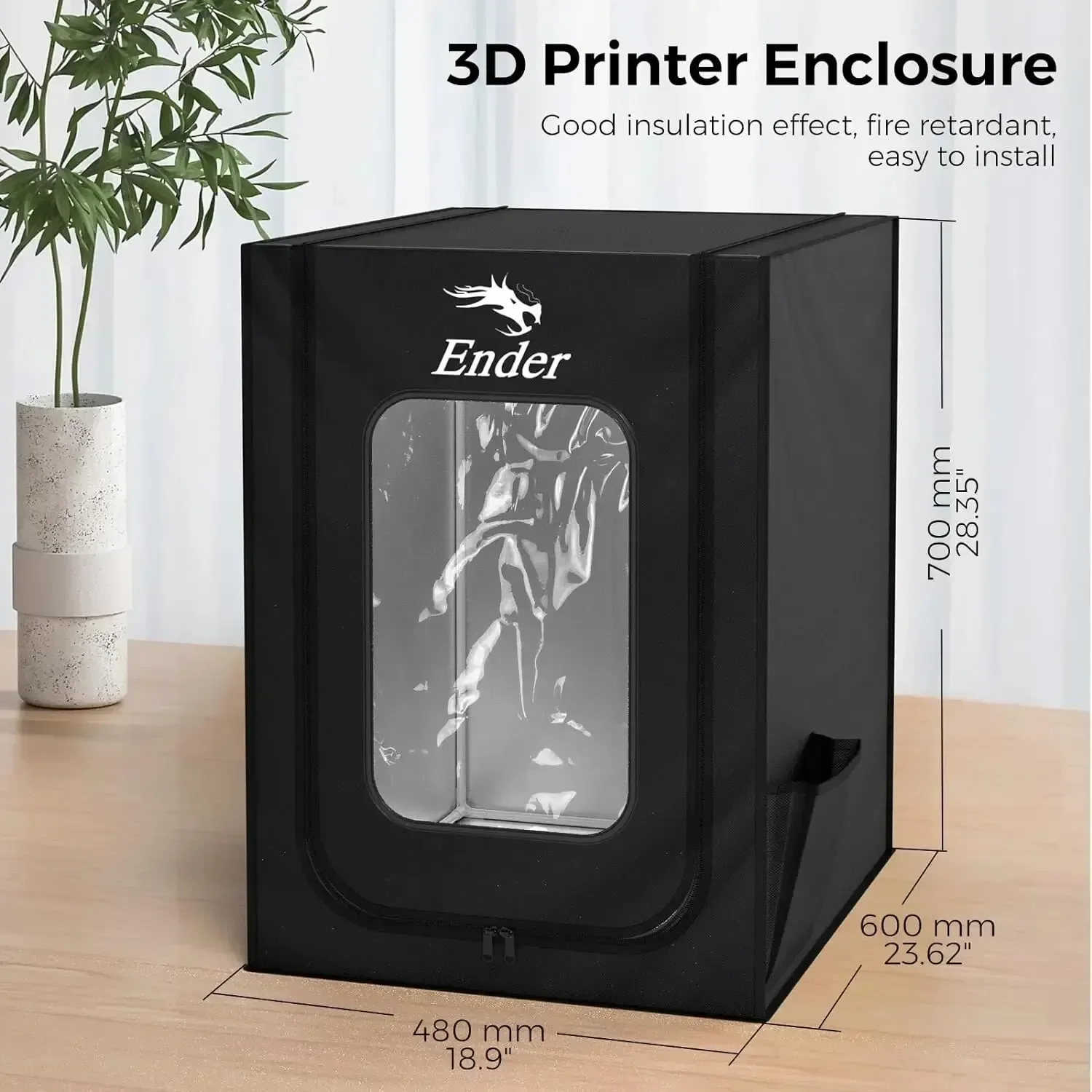 CREALITY Ender 3D Printer Behuizing Upgrade 720*600*480mm Goede Isolatie Effect Brandvertragend voor Ender-3 Serie
