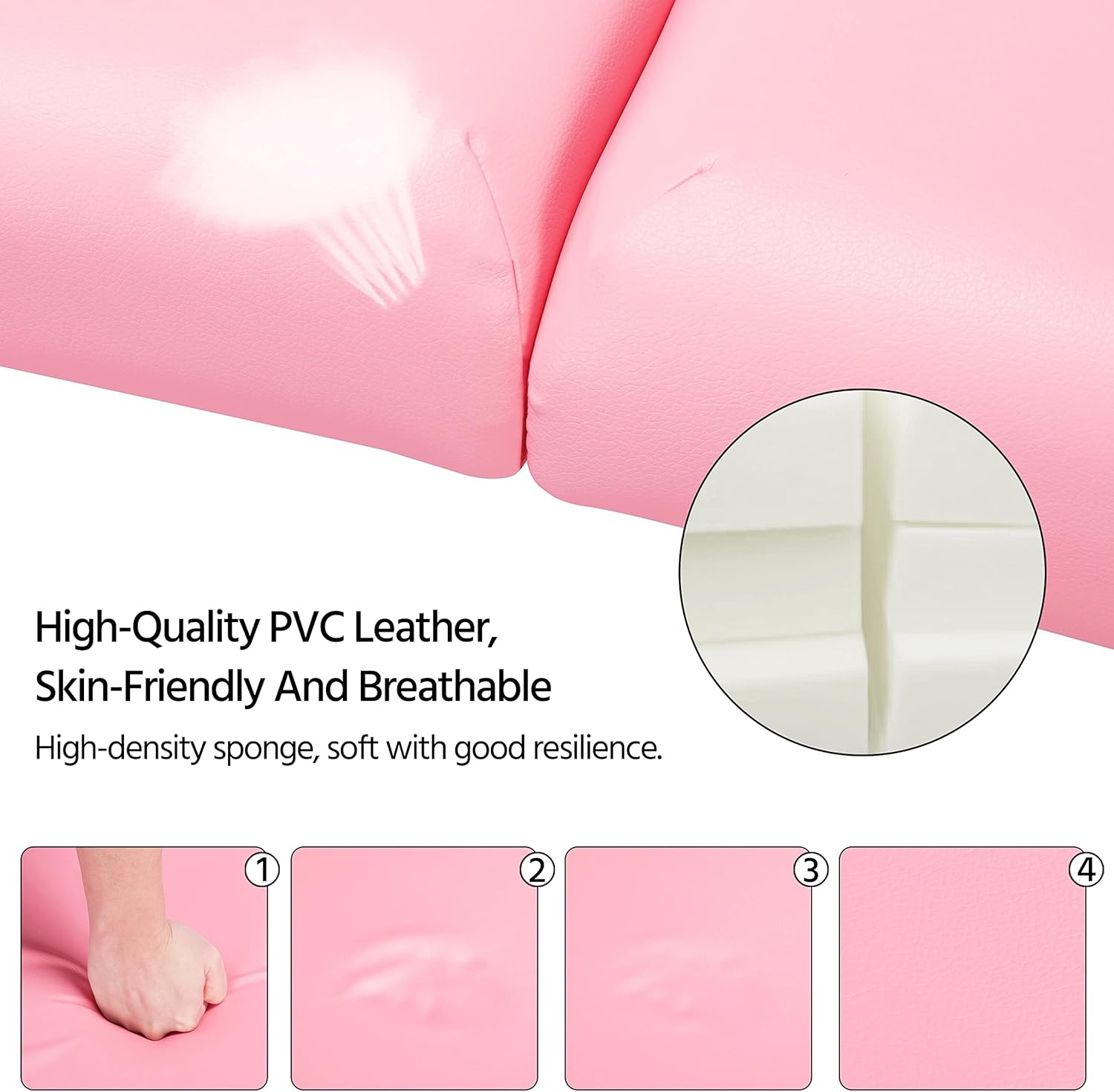 Lash Bed Portable Massage Table Height Adjustable Spa Bed Folding Lightweight Esthetician Bed Tattoo Bed For Spa Therapy Clinic