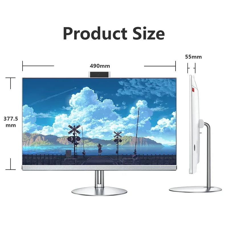 OEM New Core  i5 Desktop Computer Set 21.5'' All-In-One AIO PC 8GB Memory 512GB Storage All In One Computer