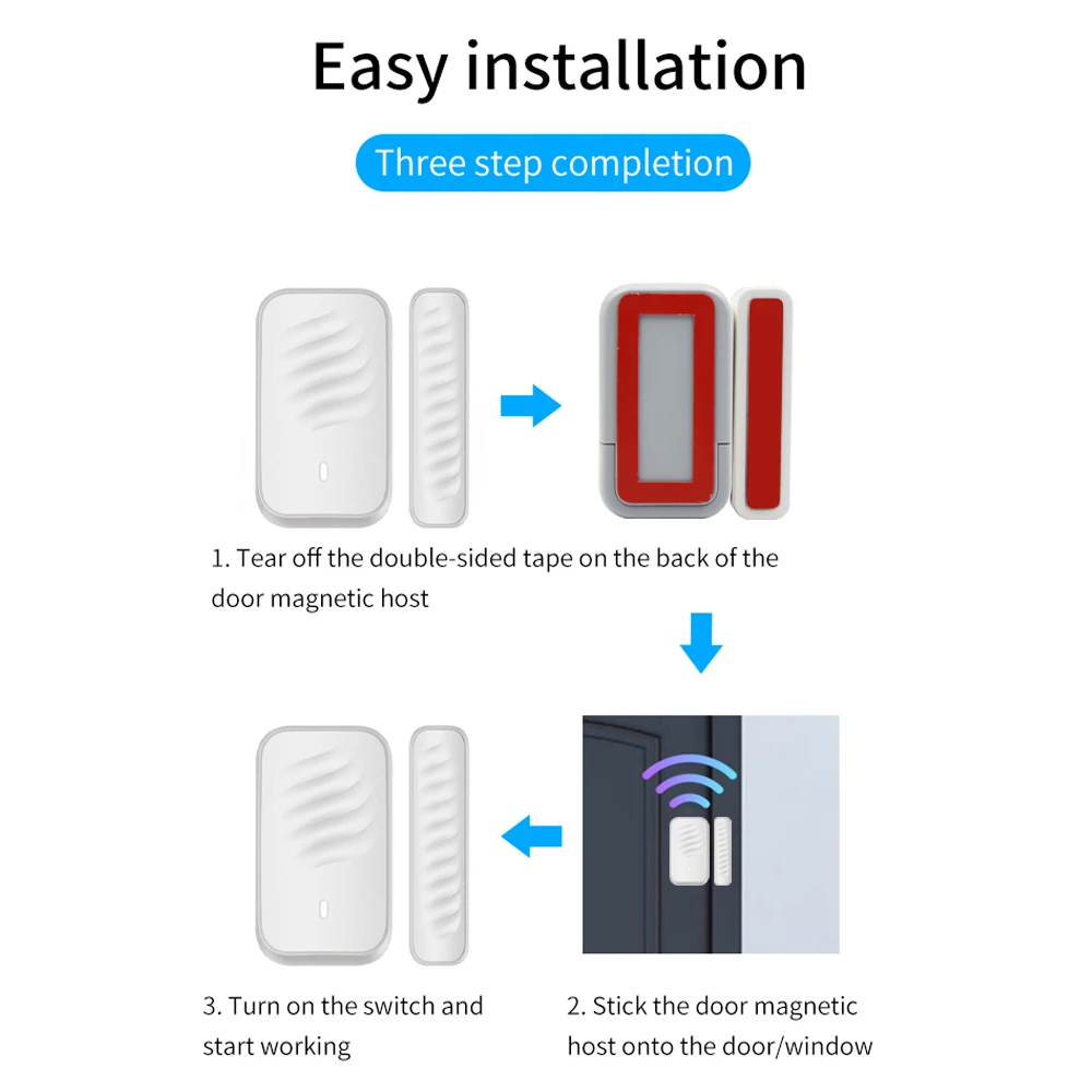 2,4 GHz Wireless TTLOCK Türsensor Türkontakterkennung Windows Open Close Status DS3 Funktioniert mit G2 TTLOCK App Smart Locks
