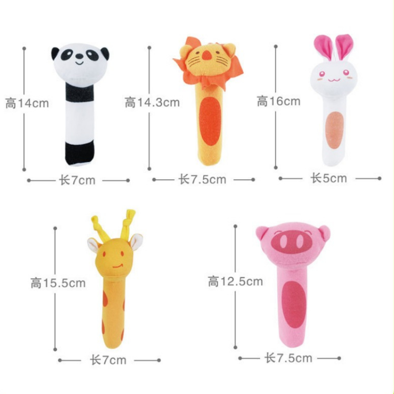 Sonajero de juguete de peluche para bebé, sonajero infantil, palo de campana de mano, juguete móvil de animales para niños pequeños, juguetes de peluche para bebés, regalos