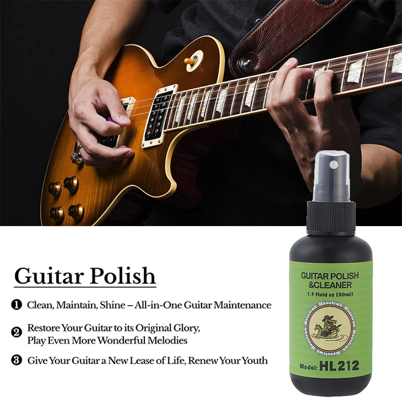 ทําความสะอาดกีตาร์ All IN ONE Kit Fretboard น้ํามันมะนาวภาษาโปลิชคํากีตาร์ String-CLEANER สําหรับกีตาร์ทําความสะอาดและบํารุงรักษา