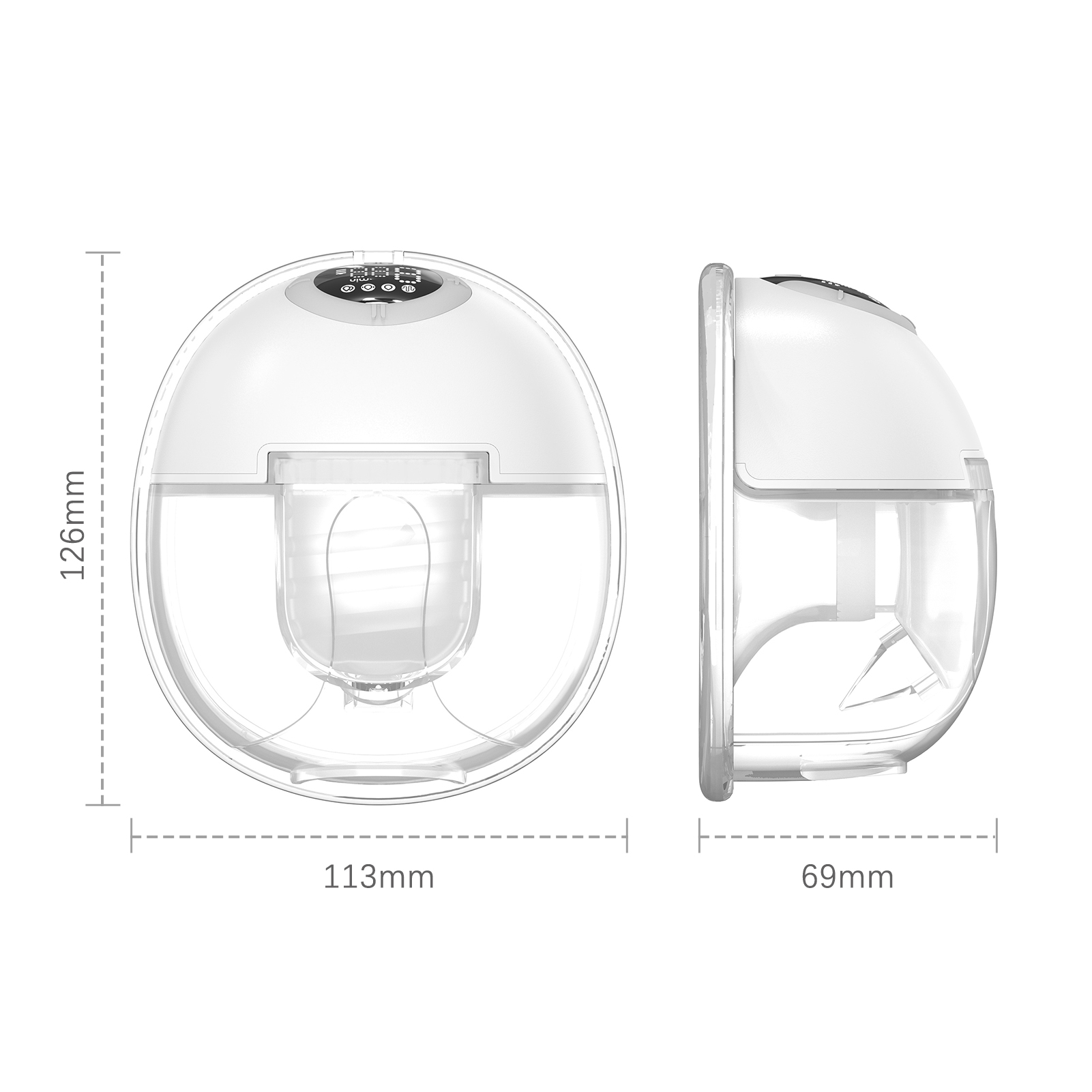 S32 Tragbare kabellose Milchpumpe, Brustmassage, Lactagogue, neue verbesserte elektrische Milchpumpe, freihändig und BPA-frei