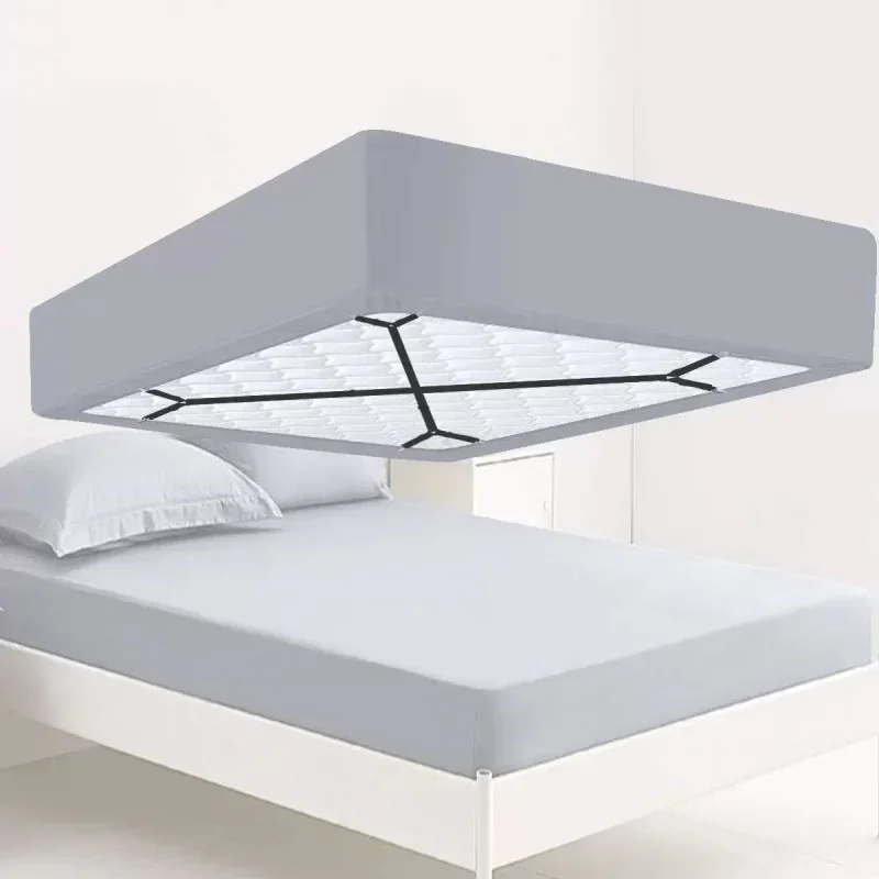 Universal Bed Sheet Fixed Holder High Elastic Adjustable Crisscross Fastener Straps Kits Non-Slip Sofa Cover Clips