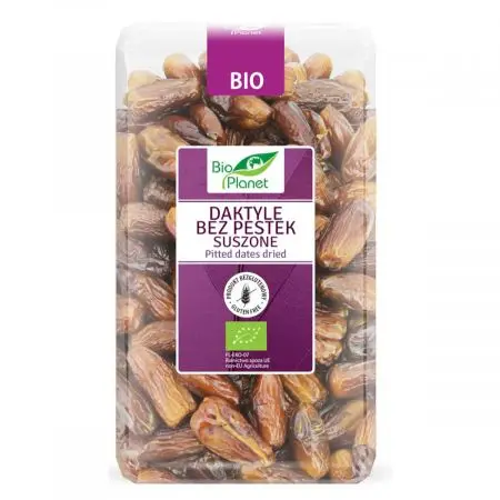 Bio Planet Daktyle bez pestek suszone bezglutenowe 1 kg Bio