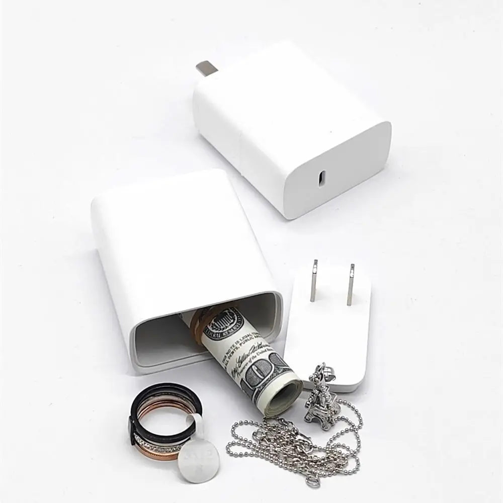 1pc falso carregador vista segredo casa desvio stash pode recipiente seguro escondendo ponto ⁣ ⁣ ⁣ ⁣ Tampa de carregamento do compartimento de armazenamento oculto