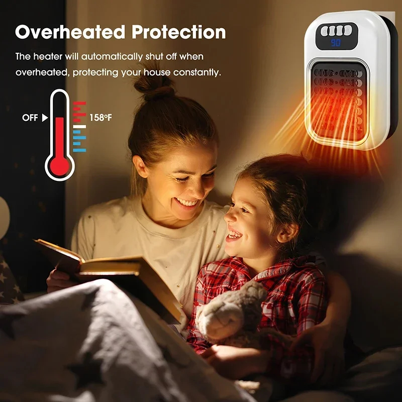 Xiaomi Portable Heater Fast Heating Silent Safety Energy Saving Home Heater with Remote Control Low Consumption Heating Fans