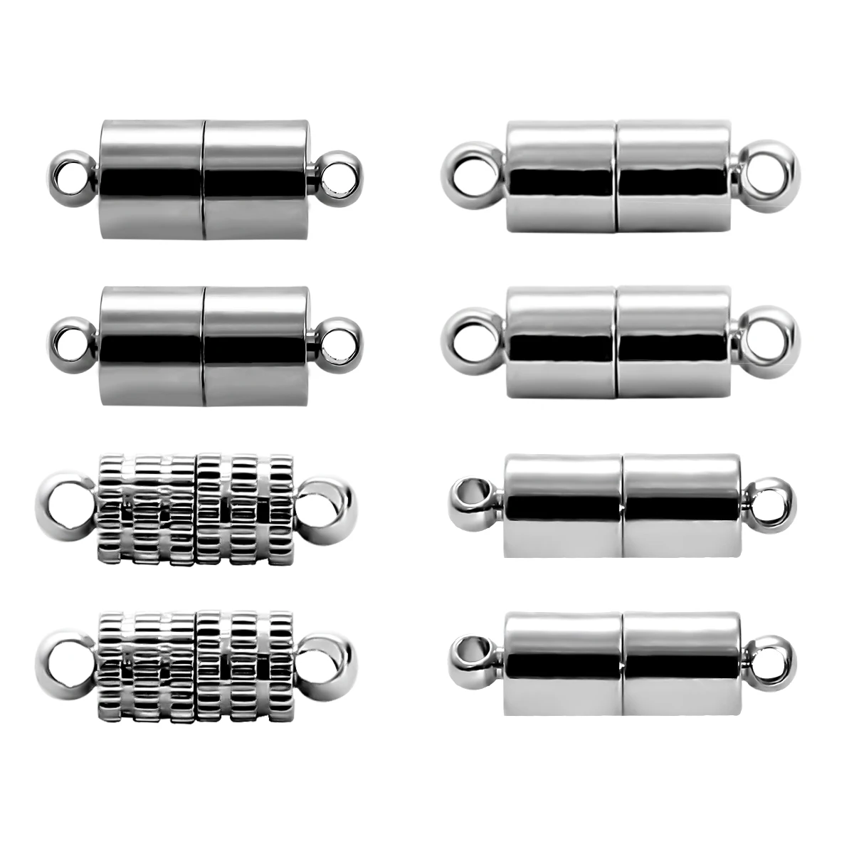 2 conjuntos de fechos magnéticos fortes, conectores de fecho final magnético para fazer jóias, acessórios extensores de colar de pulseira diy