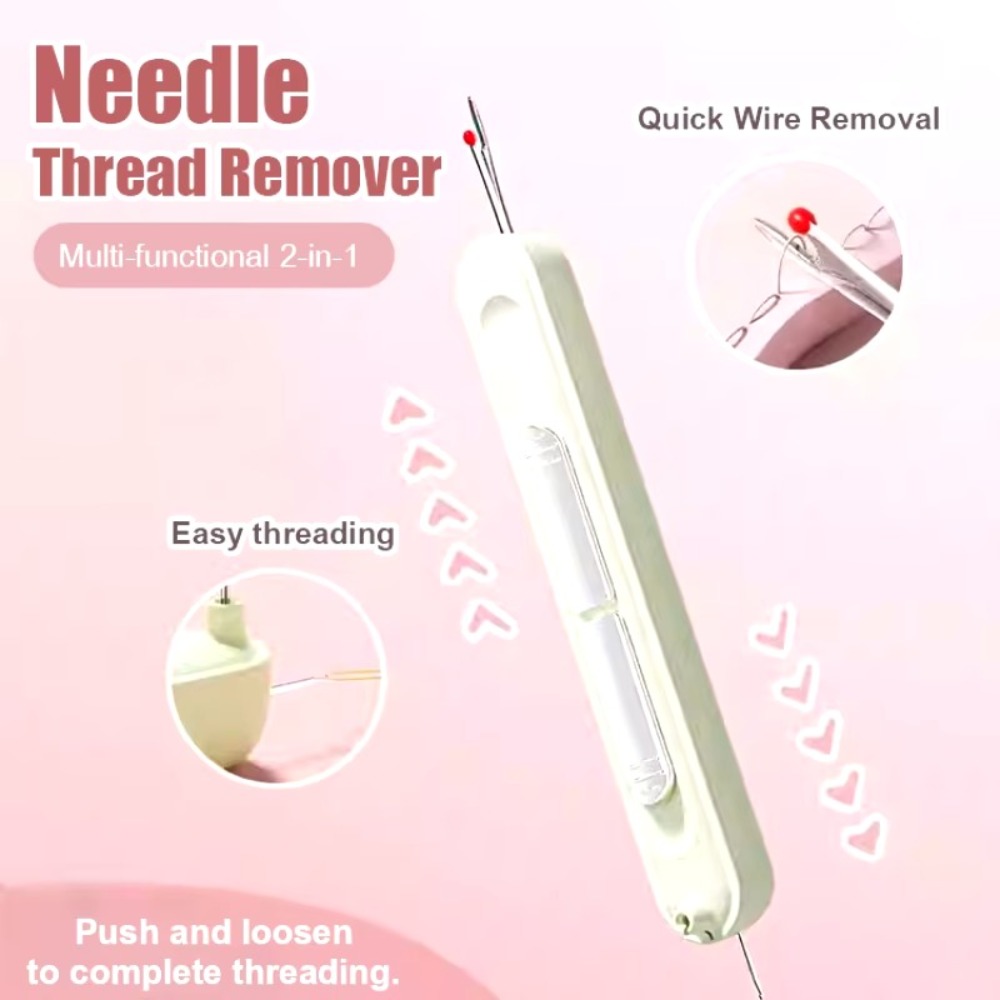 Needlework Threading Needle Threader Embroidery Cross Stitch DIY Sewing Accessories Hand Sewing Special Tools Double Head 2in1