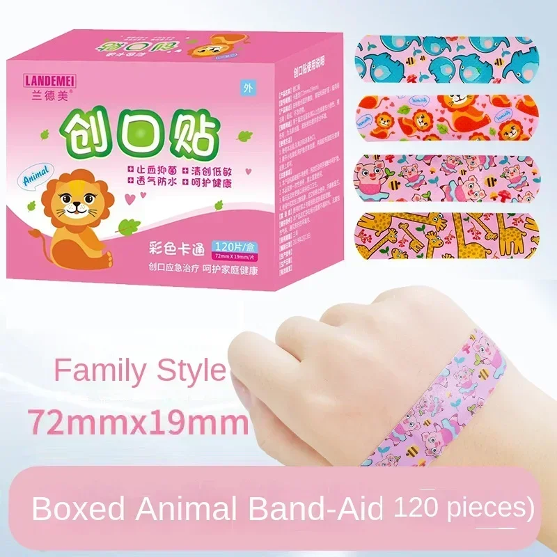 120 sztuk/pudło Cartoon plaster śliczne Mini dzieci oddychający wodoodporny bandaż medyczny ok bandaże plaster hemostatyczny