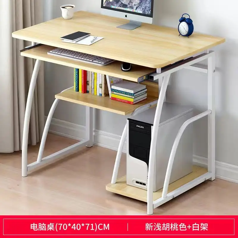 Small Computer Desk for Small Spaces,33.5" Inch Modern Writing Table with Monitor Storage Shelf for Home Office, Laptop Desk