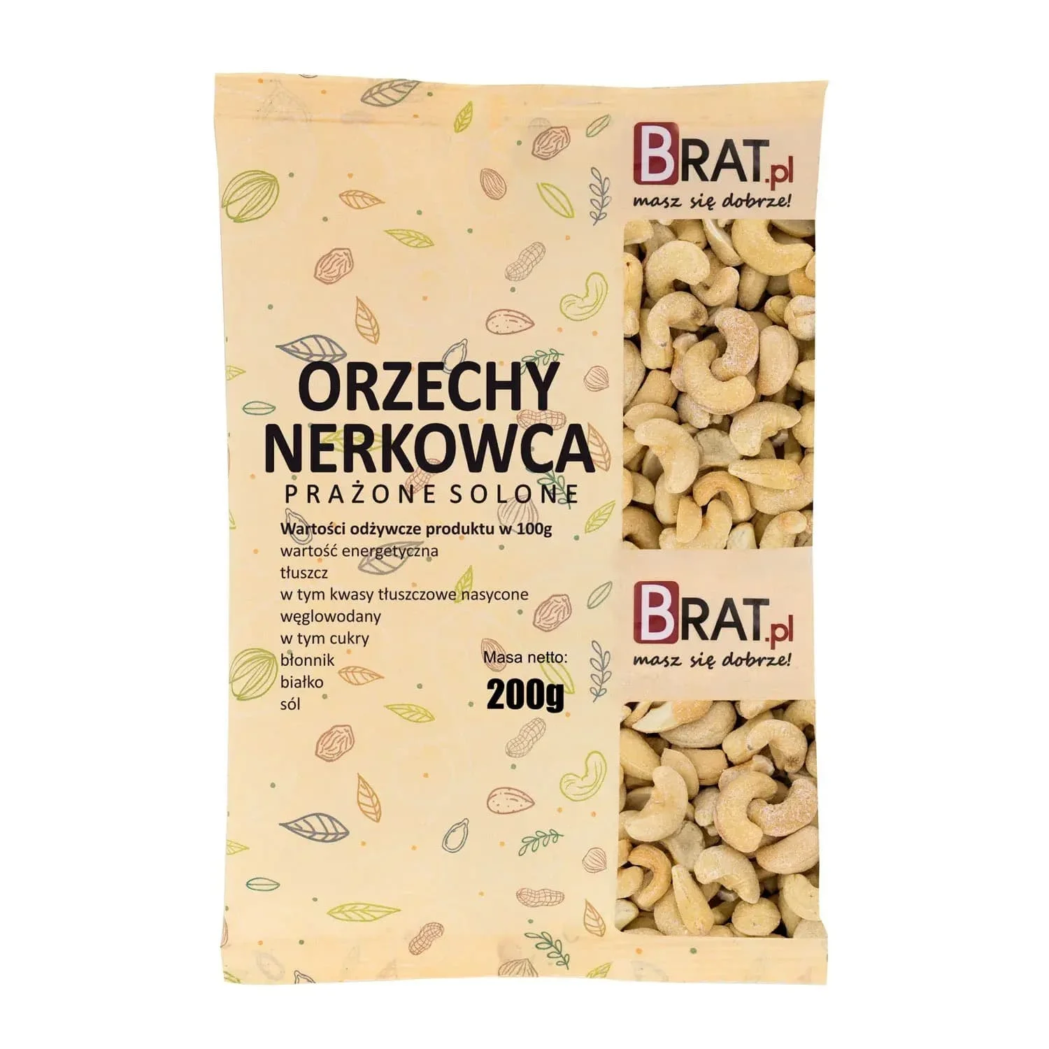 Orzechy nerkowca prażone solone 200g