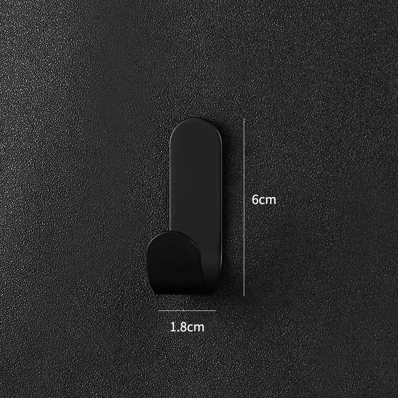 6 pezzi adesivo impermeabile con gancio a J autoadesivo resistente da appendere, asciugamano da bagno, chiave da cucina