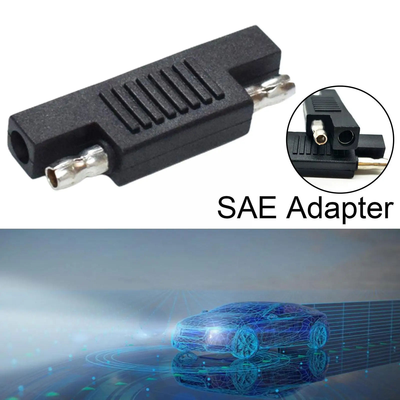 Adaptador inverso de polaridad Solar SAE, Conector de conversión de batería macho a SAE, enchufe macho, Panel principal, cable I7A8, 12V/24V