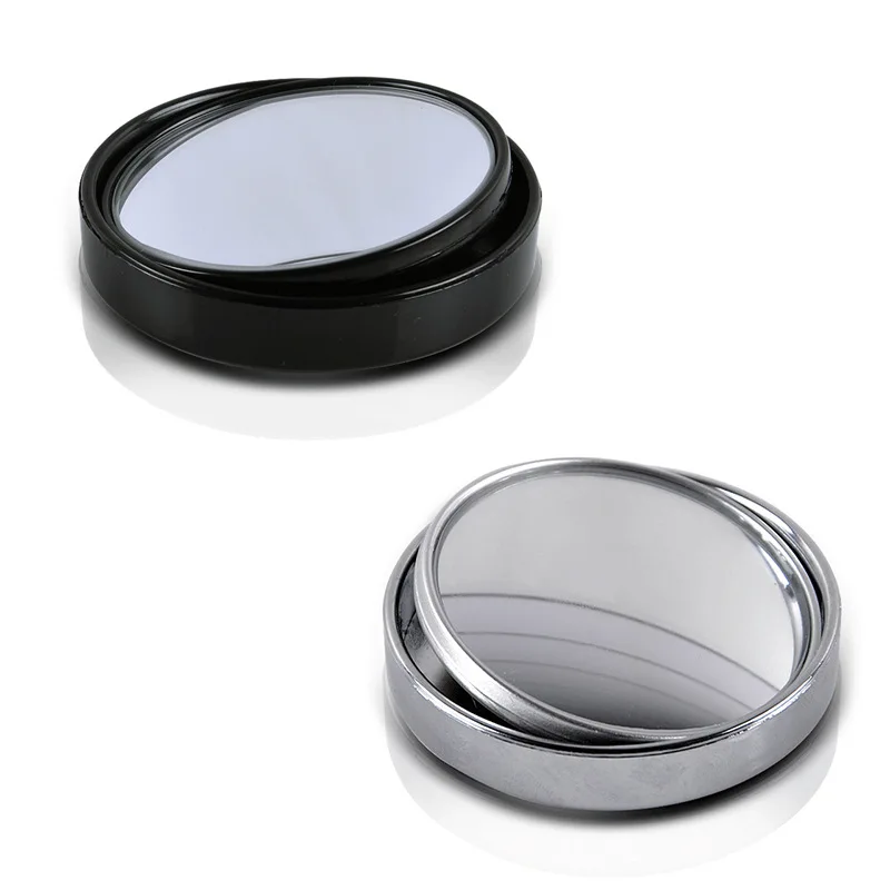 ใหม่ 2 ชิ้นรถรอบกรอบนูนมุมกว้าง Clear กระจกมองหลังกระจกเสริม 360 องศากระจกปรับขับรถ