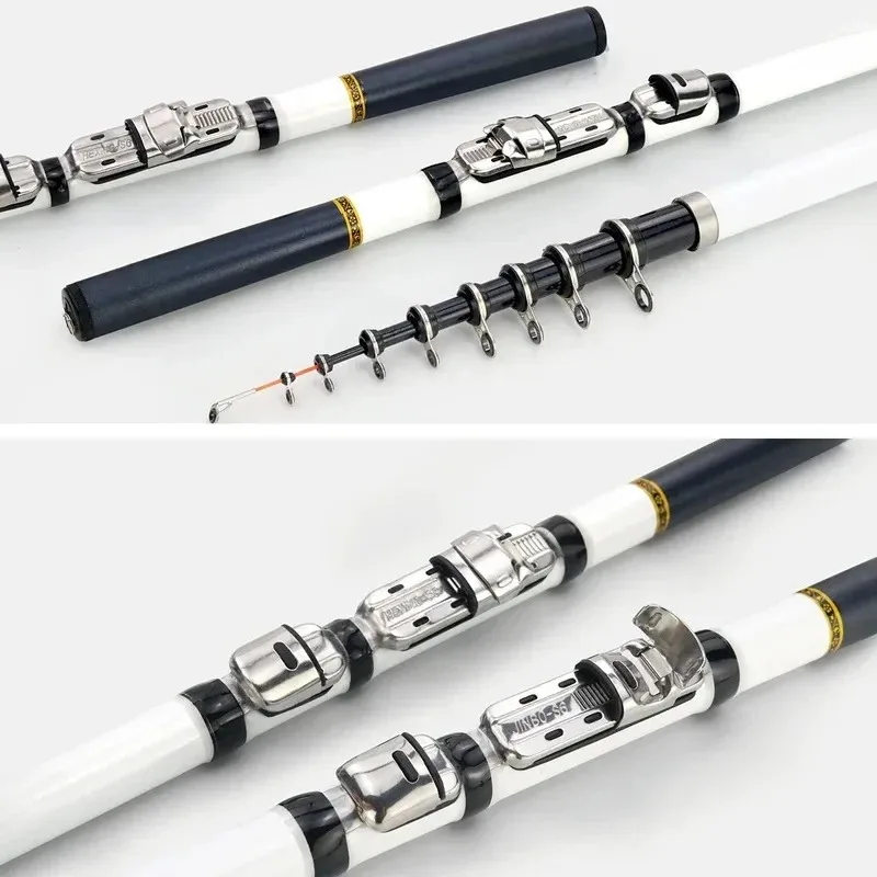 คันเบ็ดตกปลา BRAVMACK คาร์บอนไฟเบอร์ แบบพับได้ ขนาดเล็ก 3M 2.7M 2.4M 2.1M 1.8M 1.5M อุปกรณ์ตกปลาคุณภาพสูง