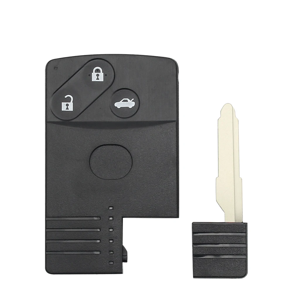 KEYYOU 2/3/4 кнопки Smart Remote Car Key Card Shell Fob Case Fob для Mazda 5 6 8 CX7 CX-9 RX8 Miata MX5 Verisa MPV