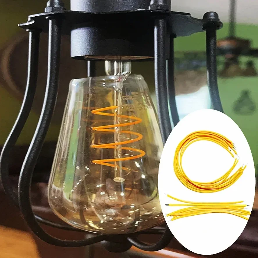10PCS COB LED Flessibile Ultra Sottile Filamento 3V Lampadina A Spirale Filamento Retro Edison Lampadina Parti Della Lampada Diodo illuminazione Striscia Decorazione