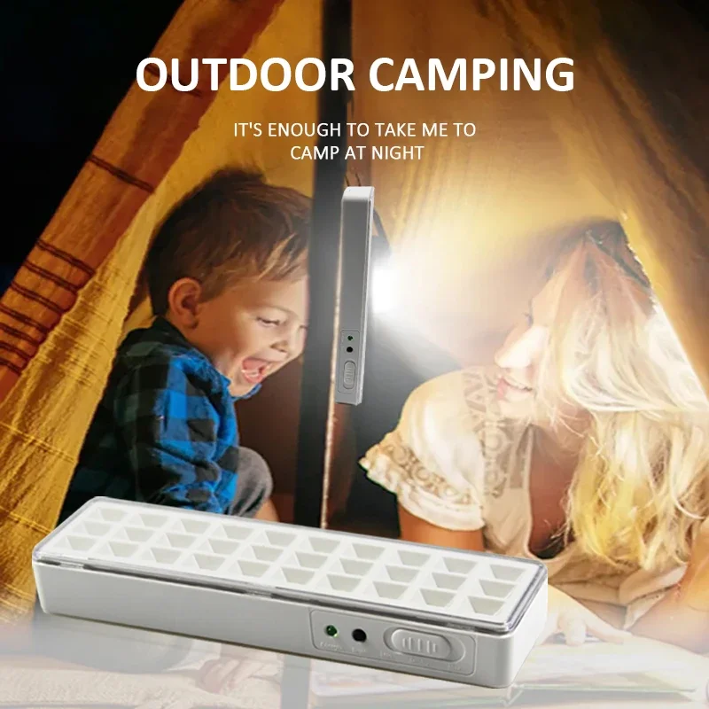 Lampe de secours aste à intensité variable, 2 modes, 30LED, lumières de réparation de nuit extérieures, lanterne de camping portable pour utilisation en panne de courant
