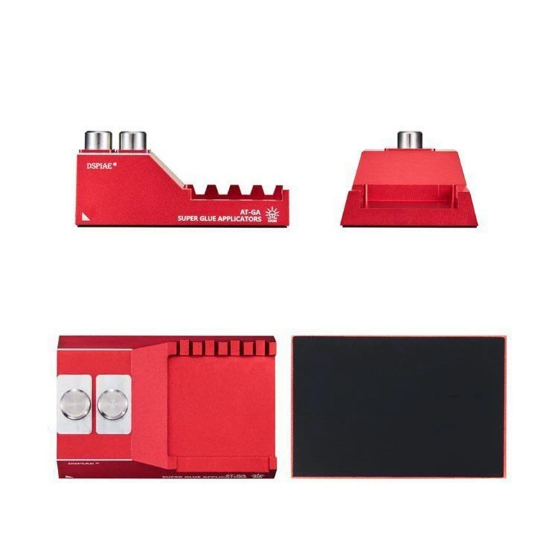 DSPIAE AT-GA Aluminiumlegierung Super Glue Hilfsapplikator Modell Rot