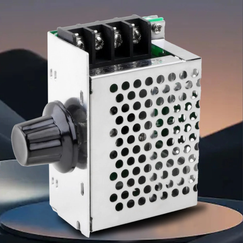 4000W AC 220V High Power Thyristor Electronic Voltage Regulator Controller with Fuse Case Temperature Regulating Module