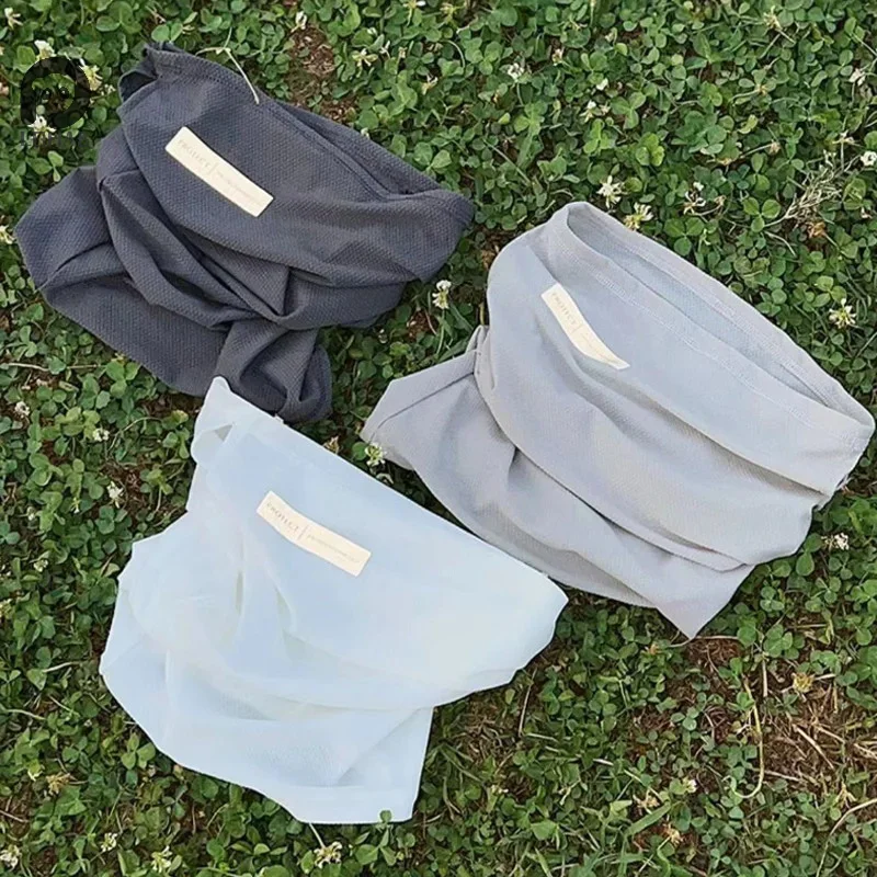 Sommer Eis Seide Sonnencreme Maske Für Männer Frauen Outdoor Radfahren Gesicht Abdeckung Einfarbig Neck Wrap UV Schutz Ohr Bandana Schal