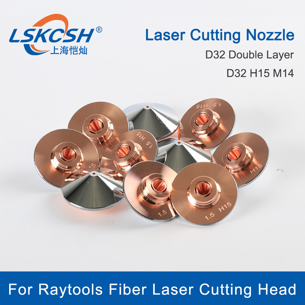 LSKCSH-boquilla láser Raytools, capa única/capas dobles, diámetro de 32mm, calibre de 0,8-5,0mm, conusables láser de fibra