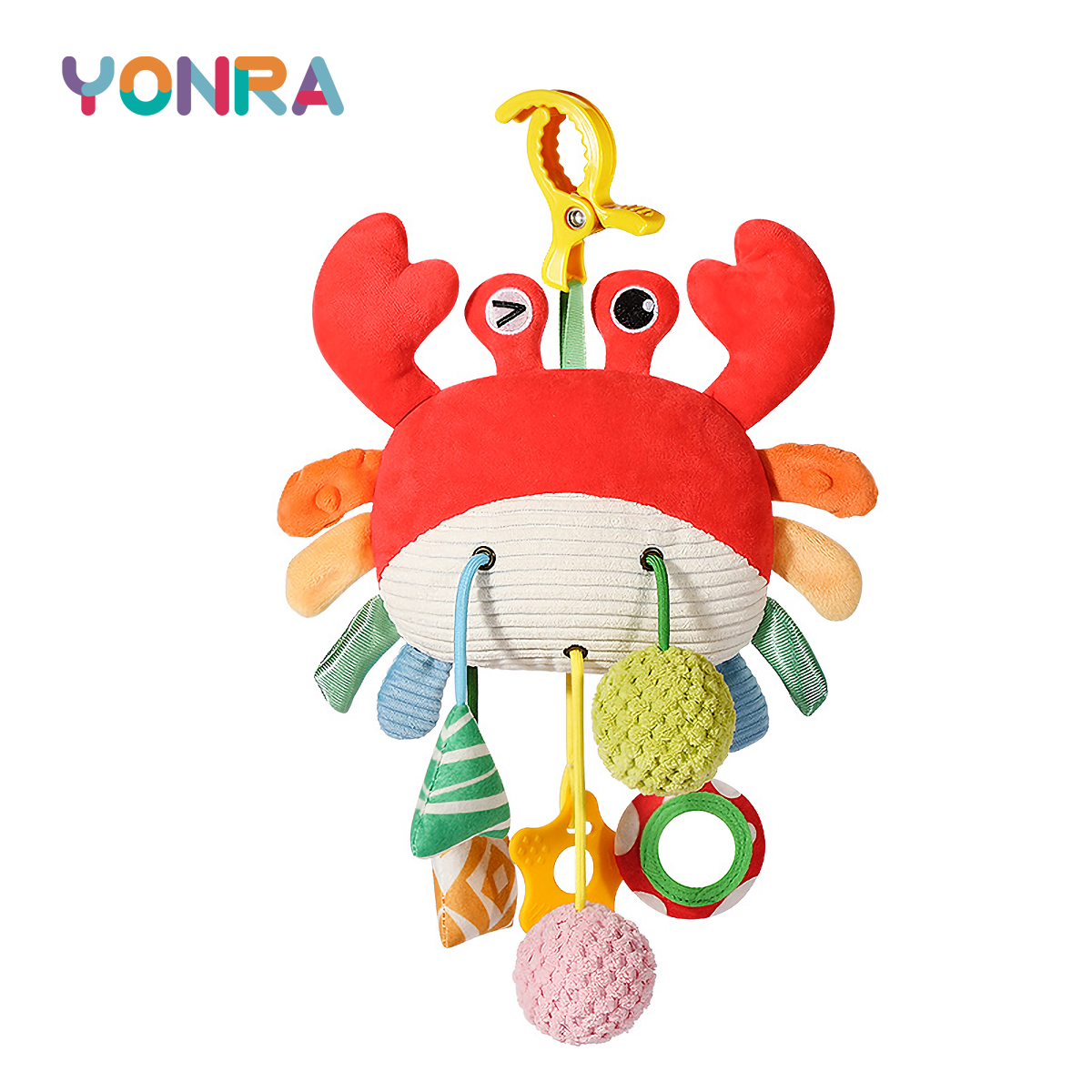 Juguetes sensoriales de cuerda de felpa con sonajero, juguetes Montessori para bebés, niños pequeños, móviles para cunas, regalos de cumpleaños, juguetes de viaje