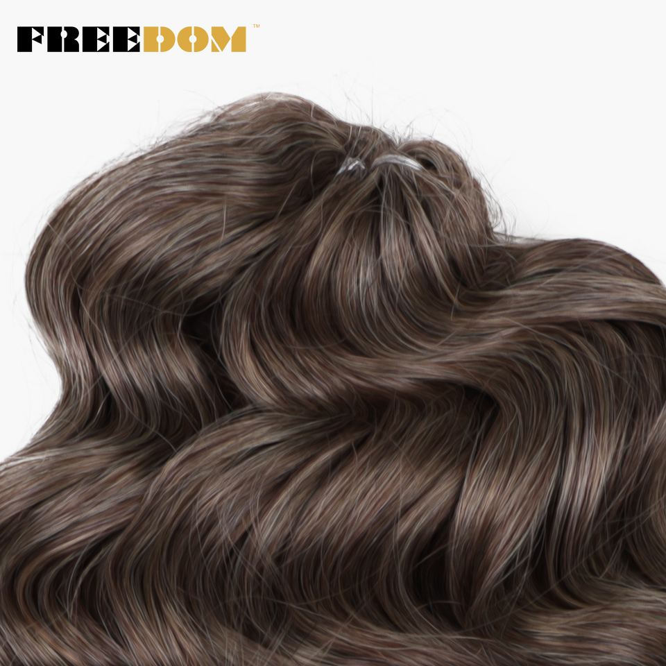 自由合成ツイストかぎ針編みカーリーヘア 16 インチディープウェーブ三つ編みヘアオンブルブロンドブラウンウォーターウェーブ編みヘアエクステンション