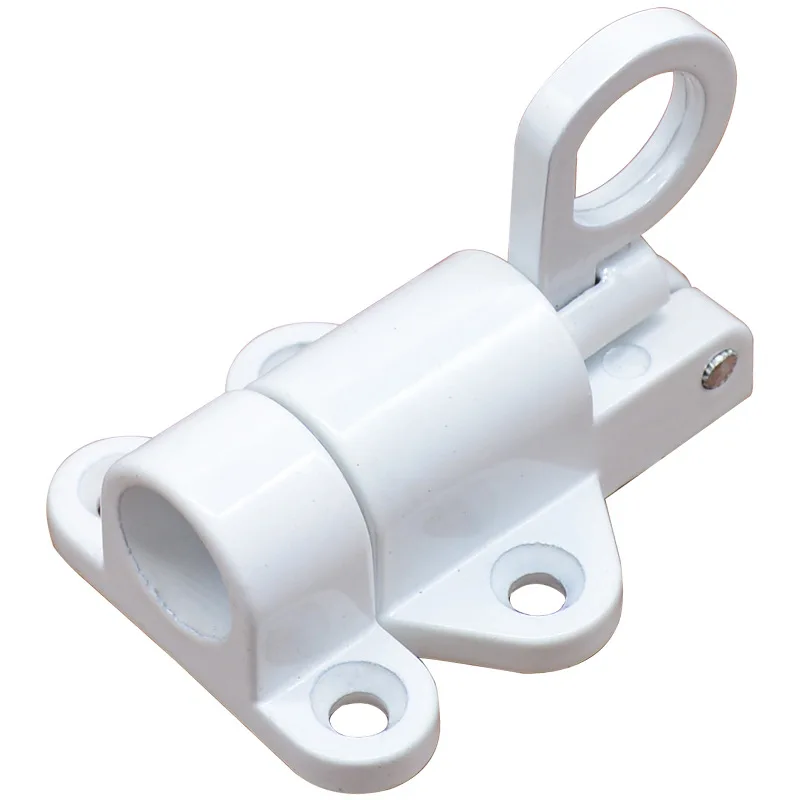 Automatic Door Bolt Latch Home Window Gate Security Pull Ring Spring Bounce Door Bolt Automatic Latch Lock